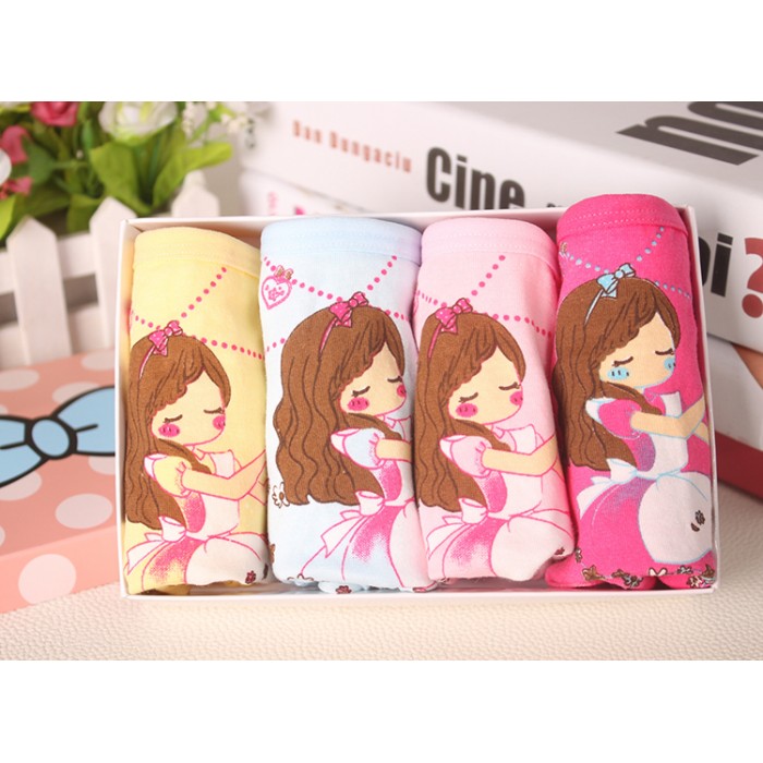 MW40015 Kid Girl's Underwear 4pcs