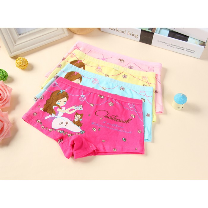 MW40015 Kid Girl's Underwear 4pcs