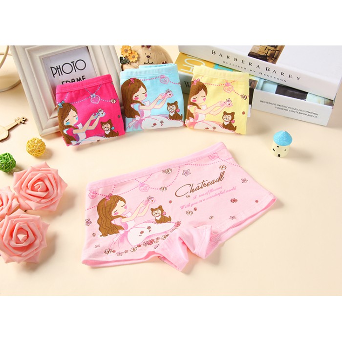 MW40015 Kid Girl's Underwear 4pcs