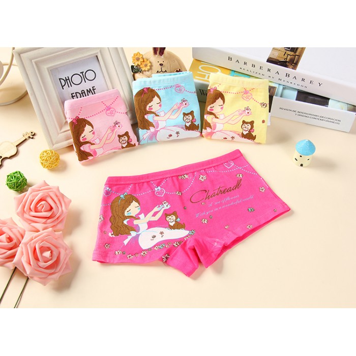MW40015 Kid Girl's Underwear 4pcs