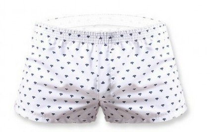 MW40019 Men's Underwear White Leaf