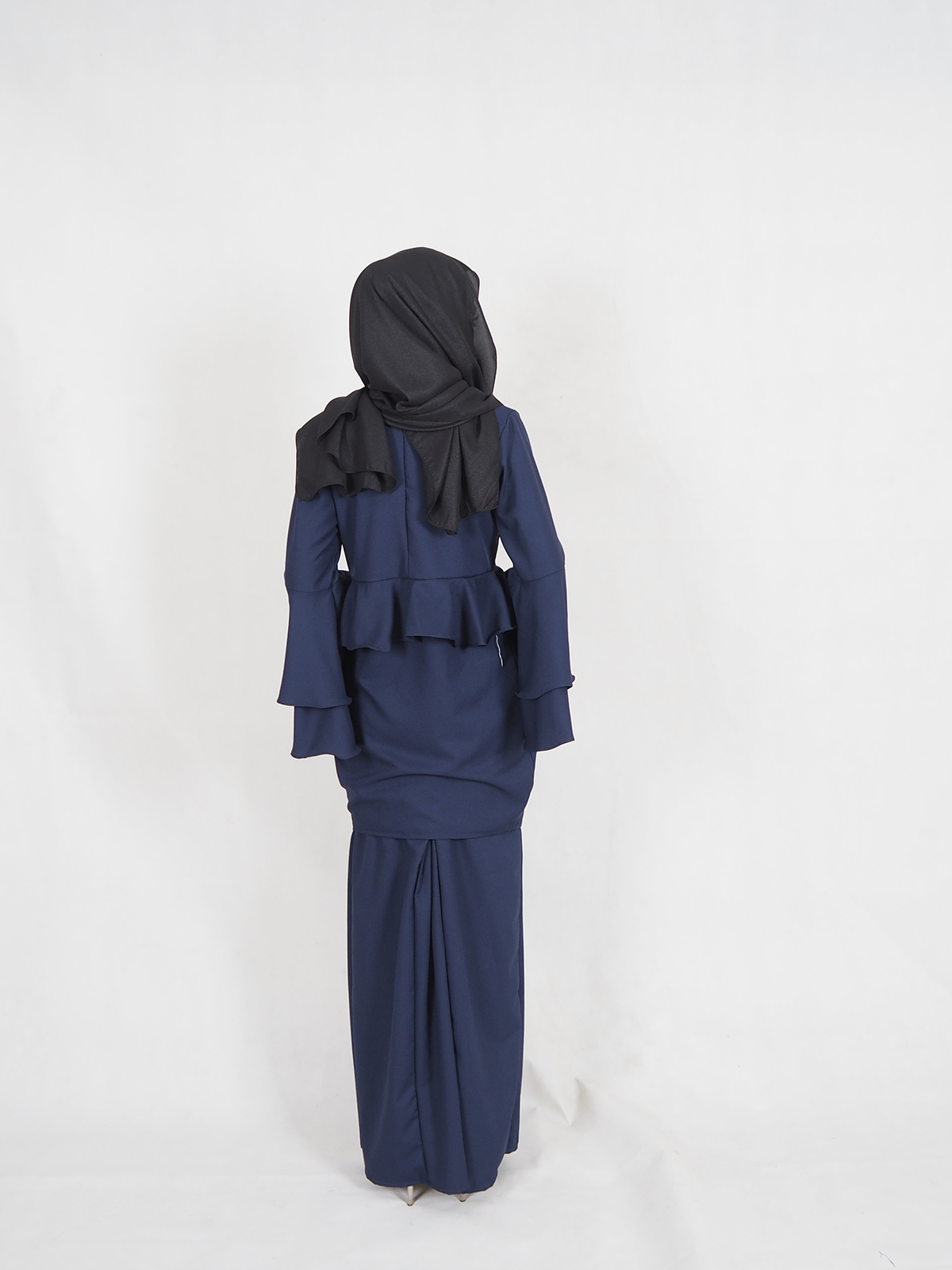 SW4316 Baju Kurung Dark Blue