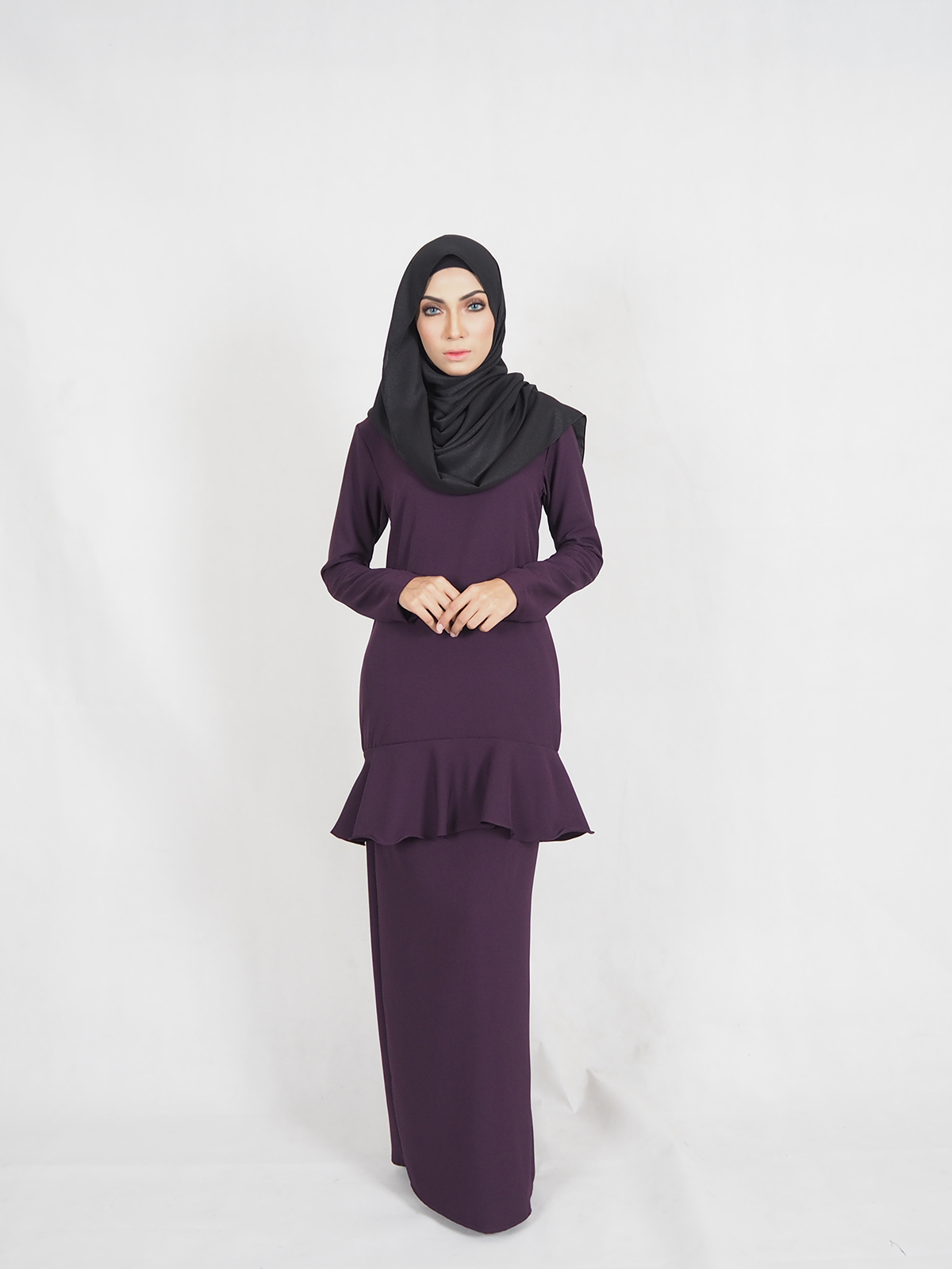 SW4318 Baju Kurung Purple