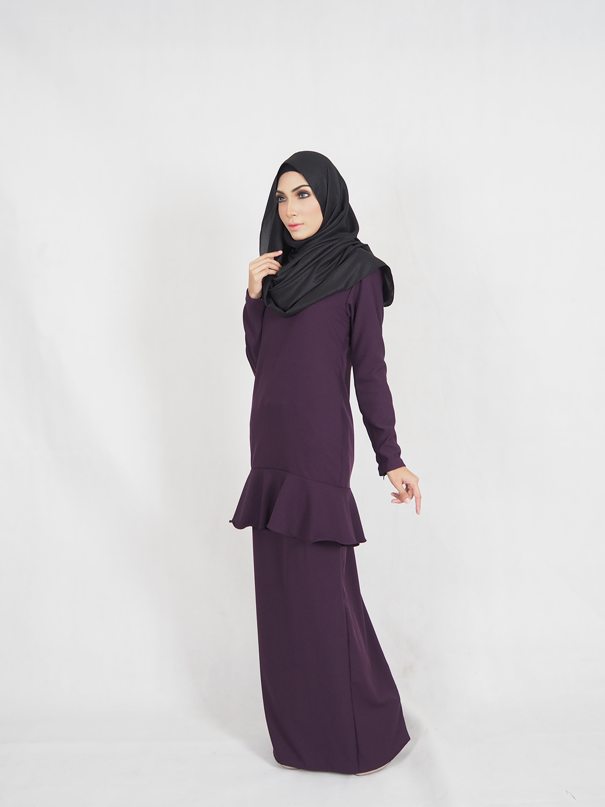 SW4318 Baju Kurung Purple