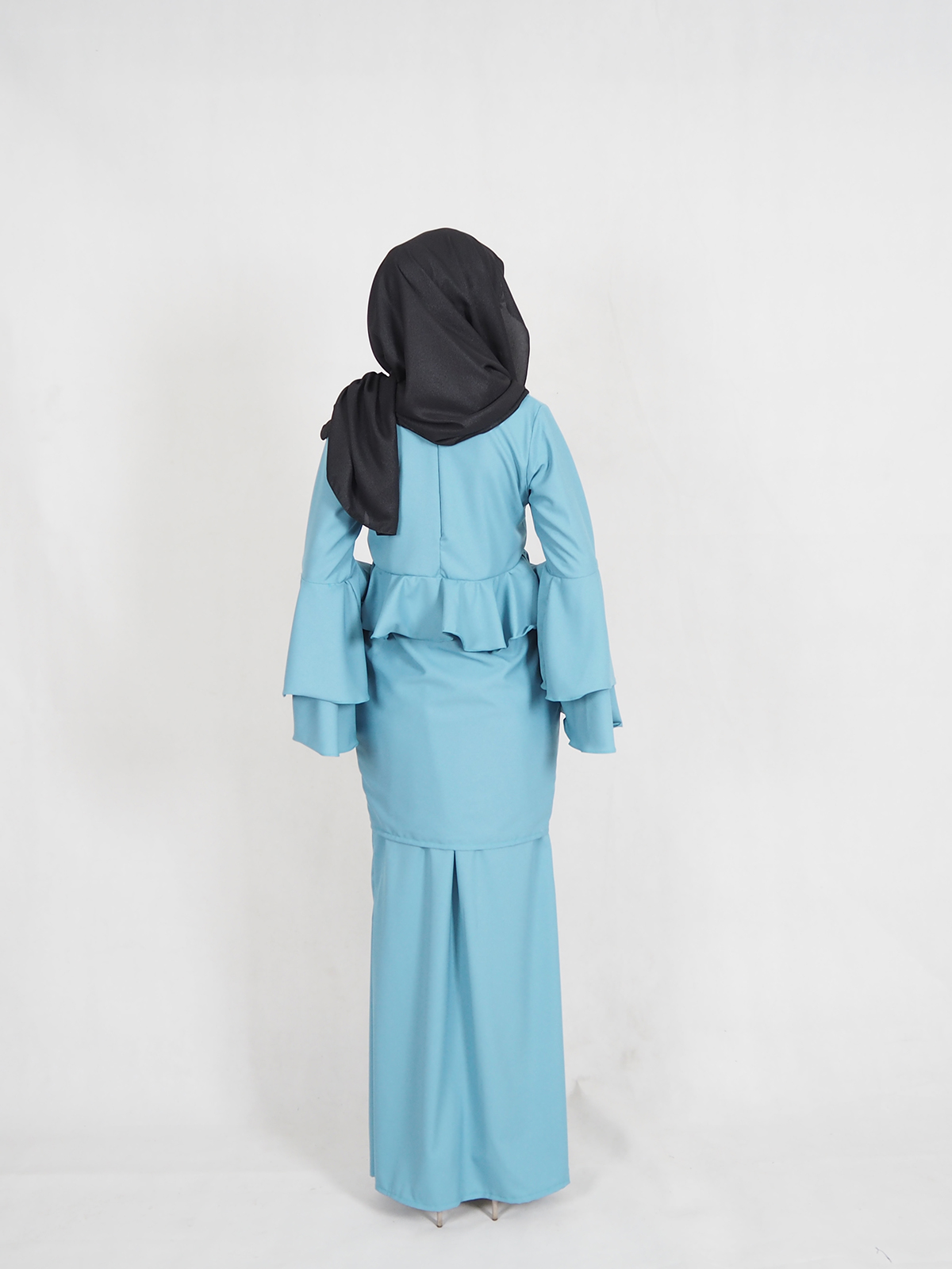 SW4340 Baju Kurung (PLUS SIZE) Blue