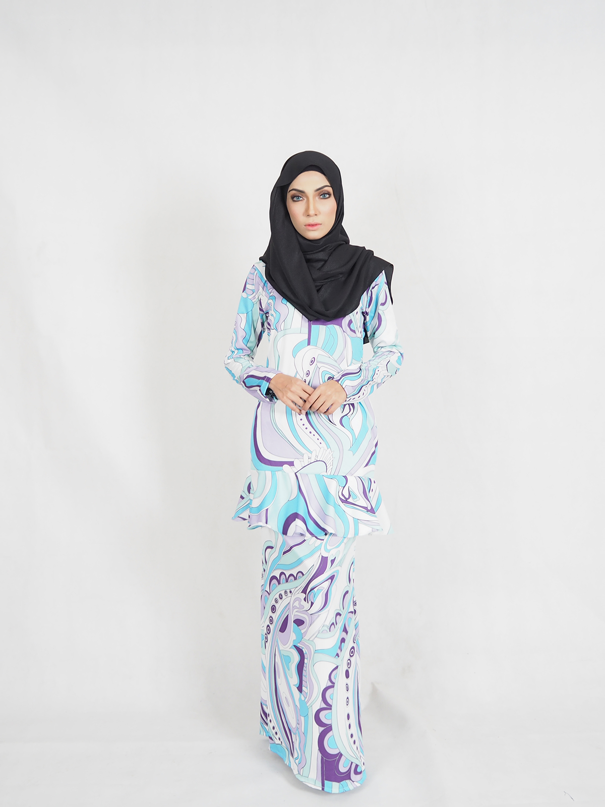 SW4341 Baju Kurung (PLUS SIZE) As Pic