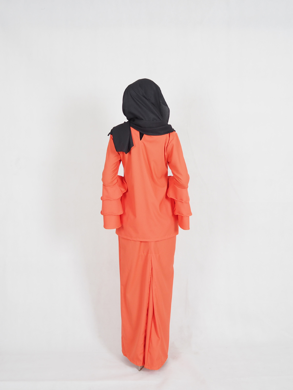 SW4344 Baju kurung (PLUS SIZE) Orange