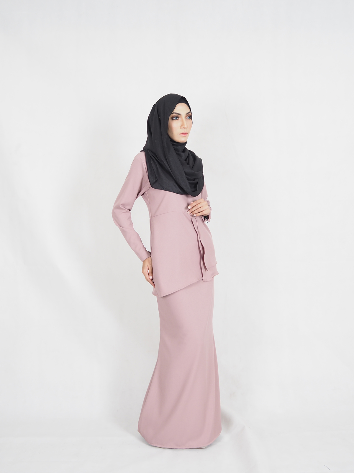 SW4346 Baju Kurung (PLUS SIZE) Pink