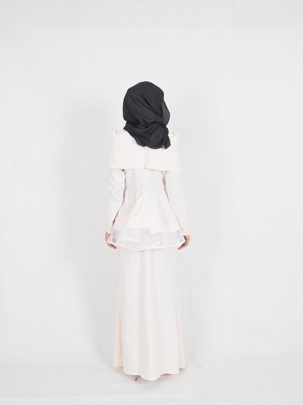 SW4347 Baju Kurung Peach
