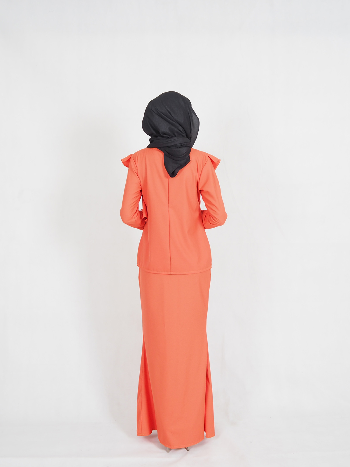 SW4349 Baju Kurung (PLUS SIZE) Orange