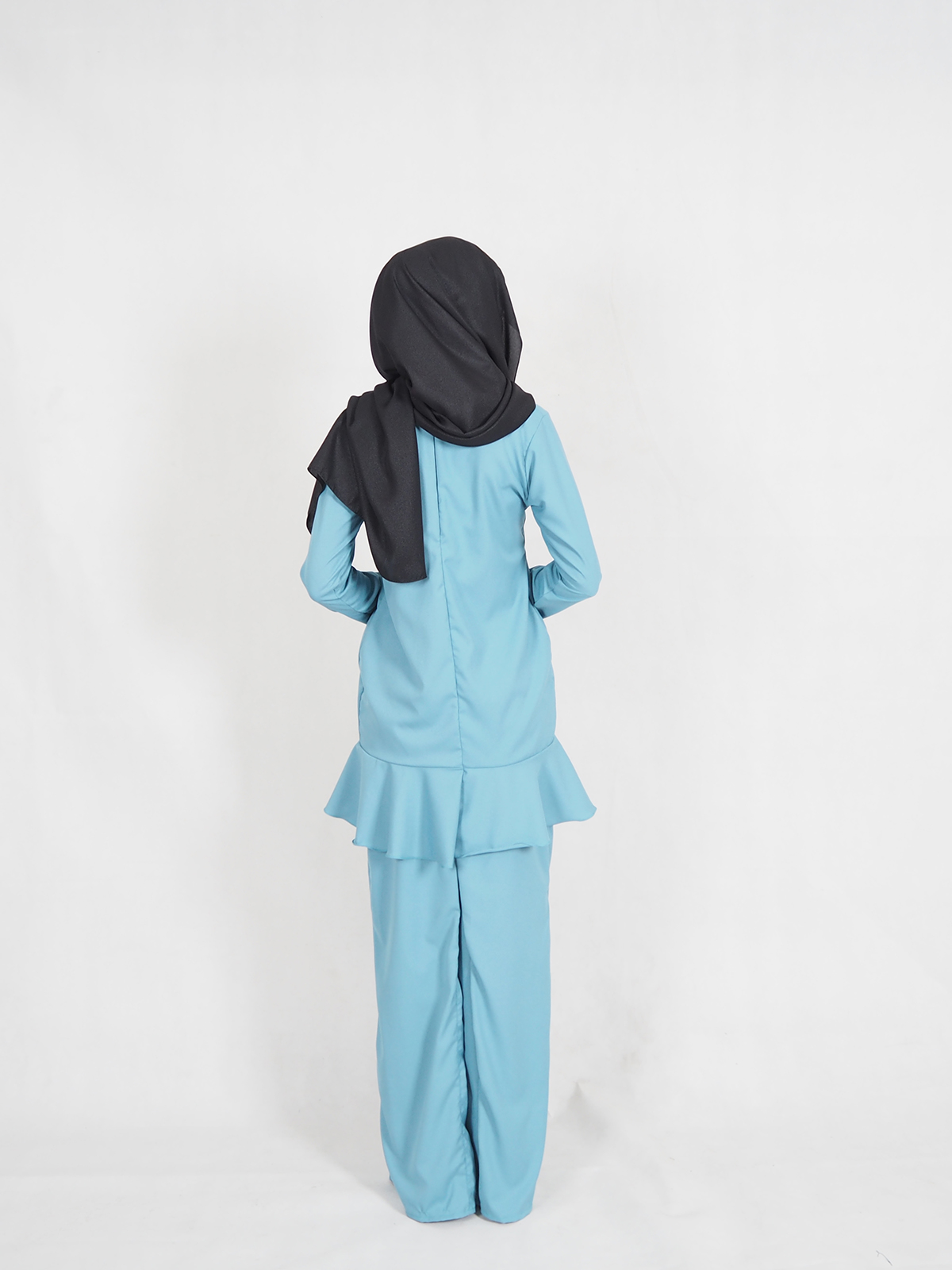 SW4353 Baju Kurung (PLUS SIZE) Blue