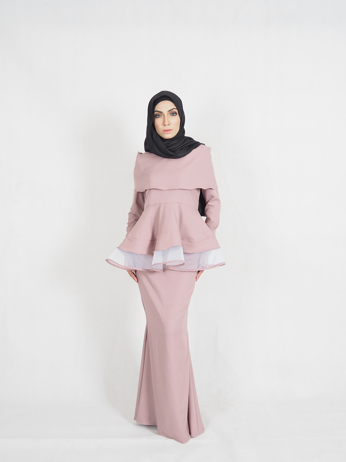 SW4355 Baju Kurung (PLUS SIZE) Pink
