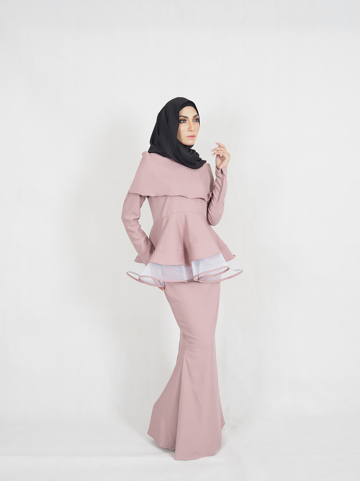 SW4355 Baju Kurung (PLUS SIZE) Pink