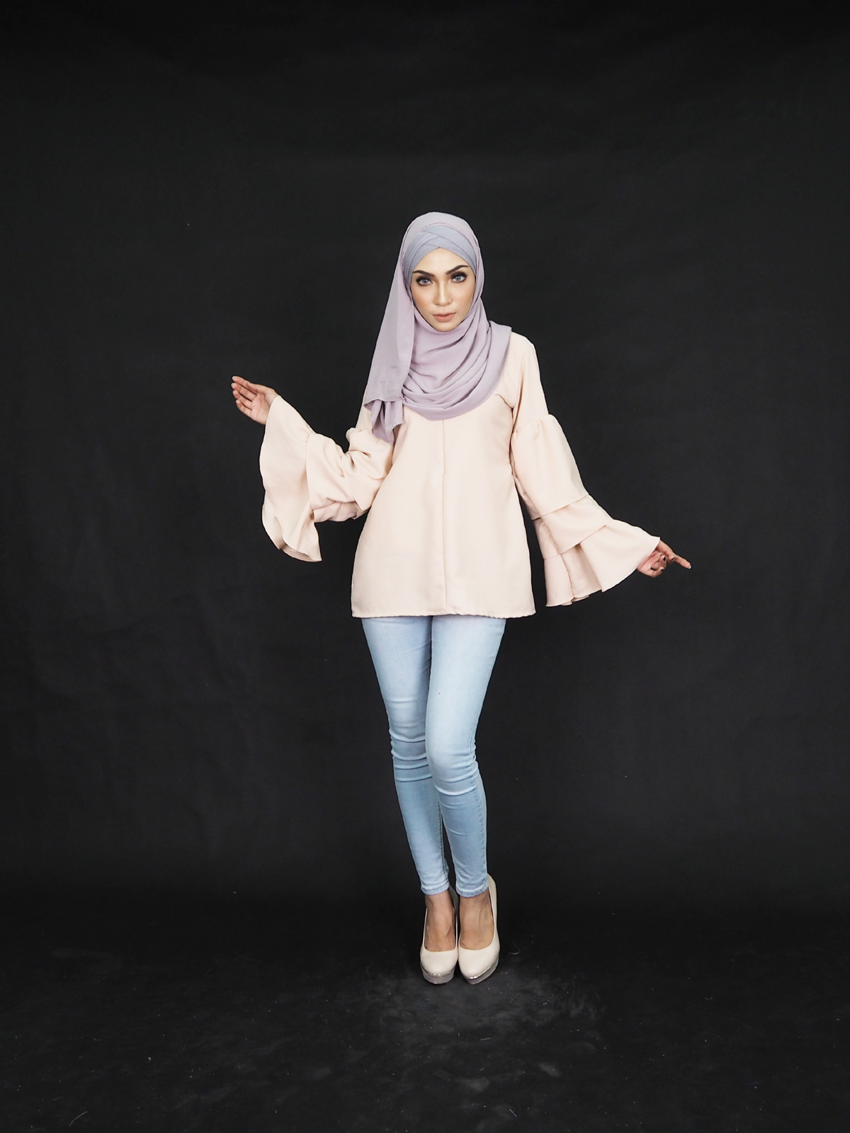 SW4362 Blouse (PLUS SIZE) Cream