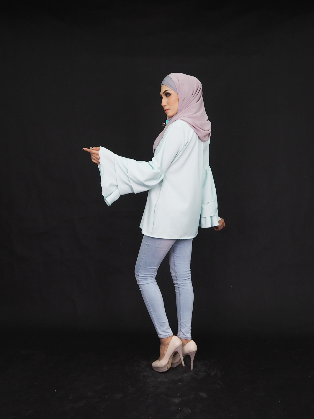 SW4362 Blouse (PLUS SIZE) Green