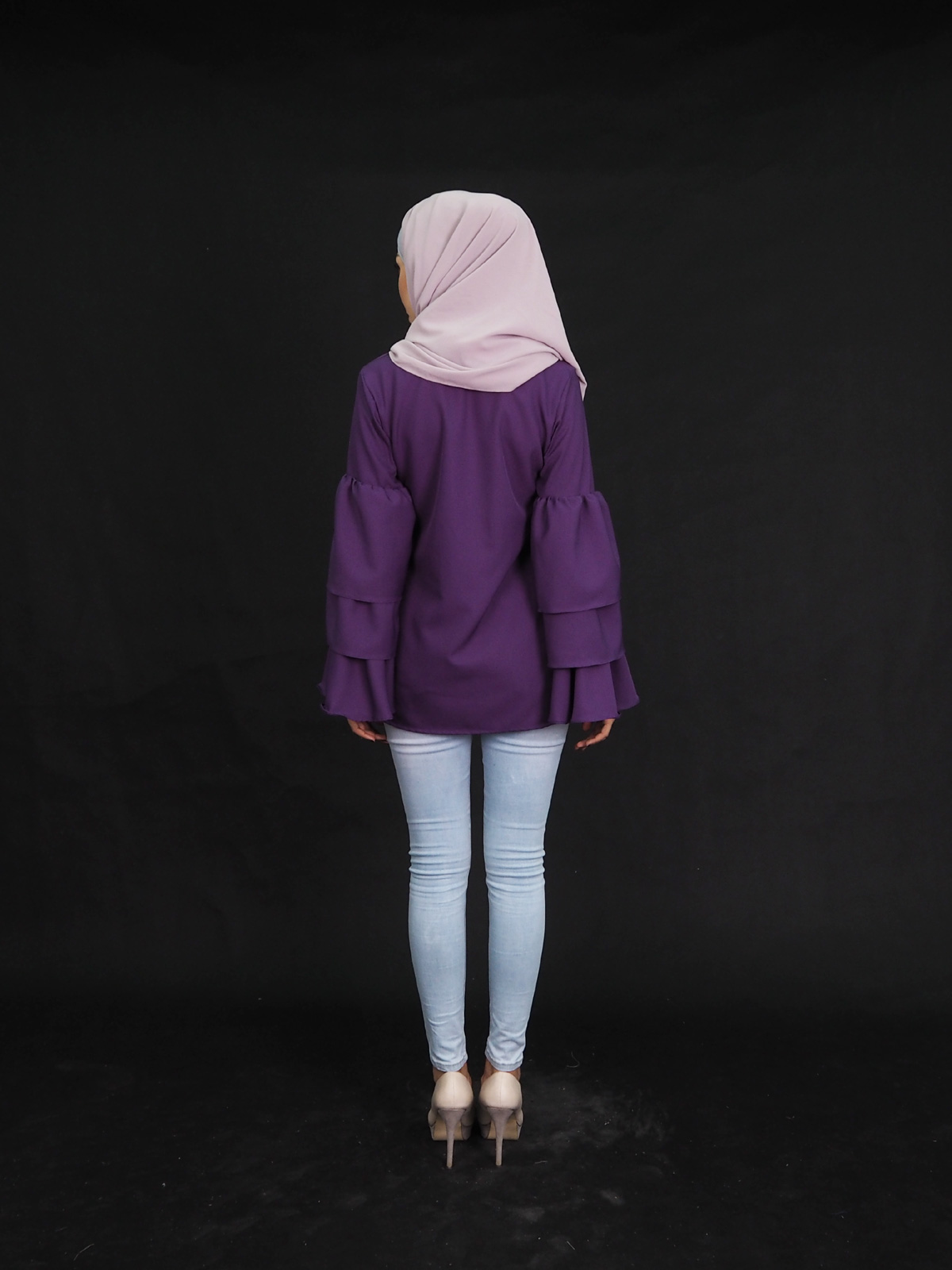 SW4362 Blouse (PLUS SIZE) Purple