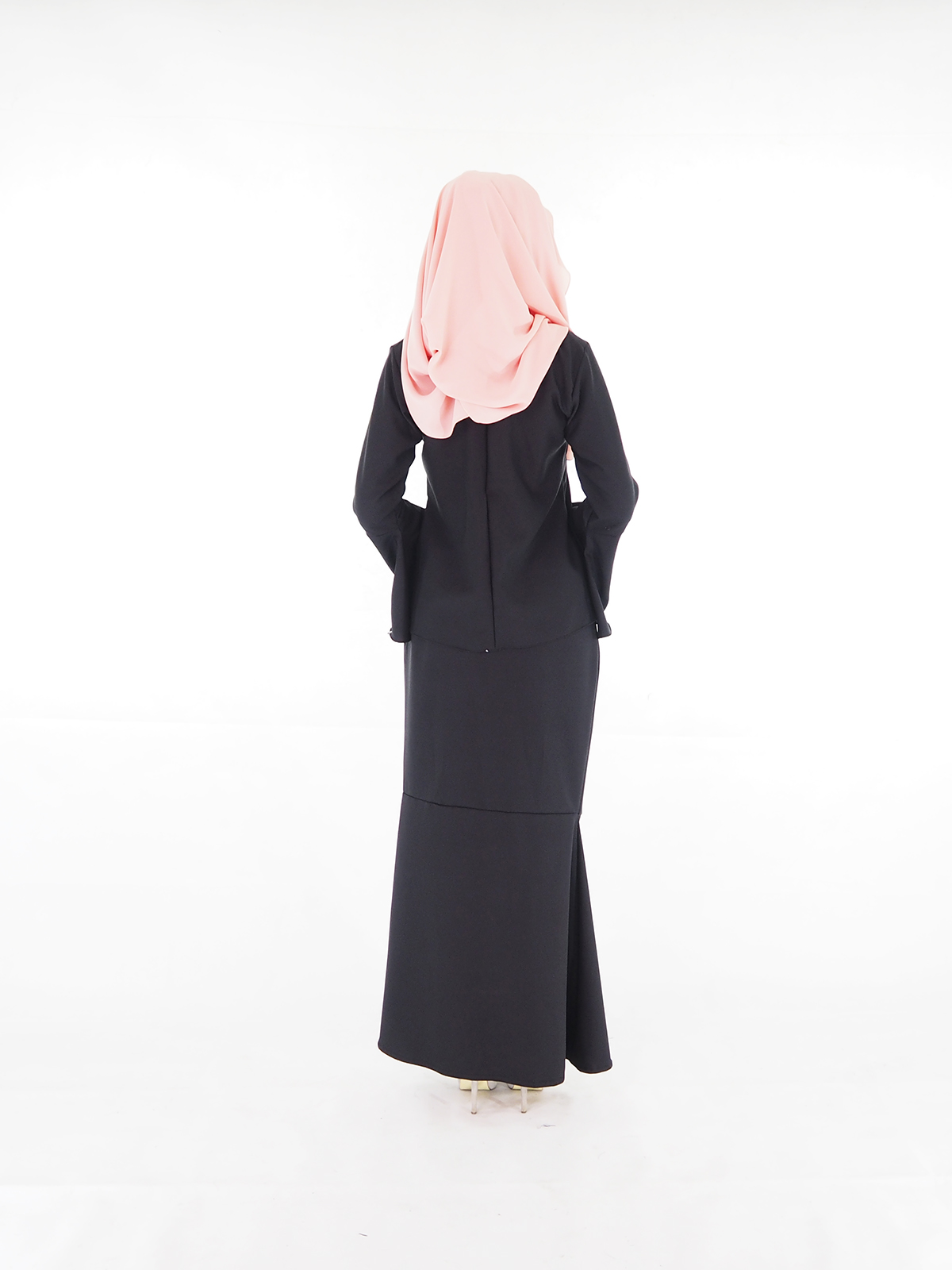 SW4366 Baju Kurung (PLUS SIZE) Black