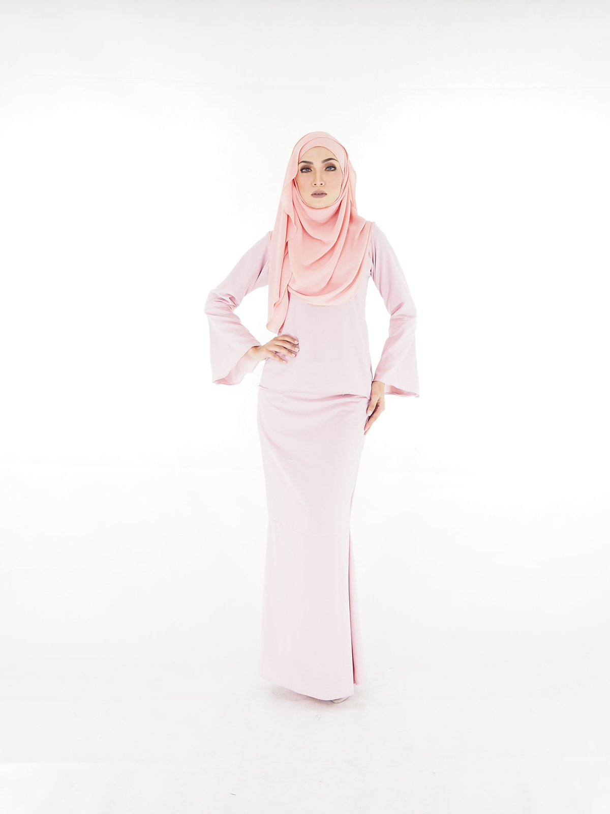 SW4366 Baju Kurung (PLUS SIZE) Pink
