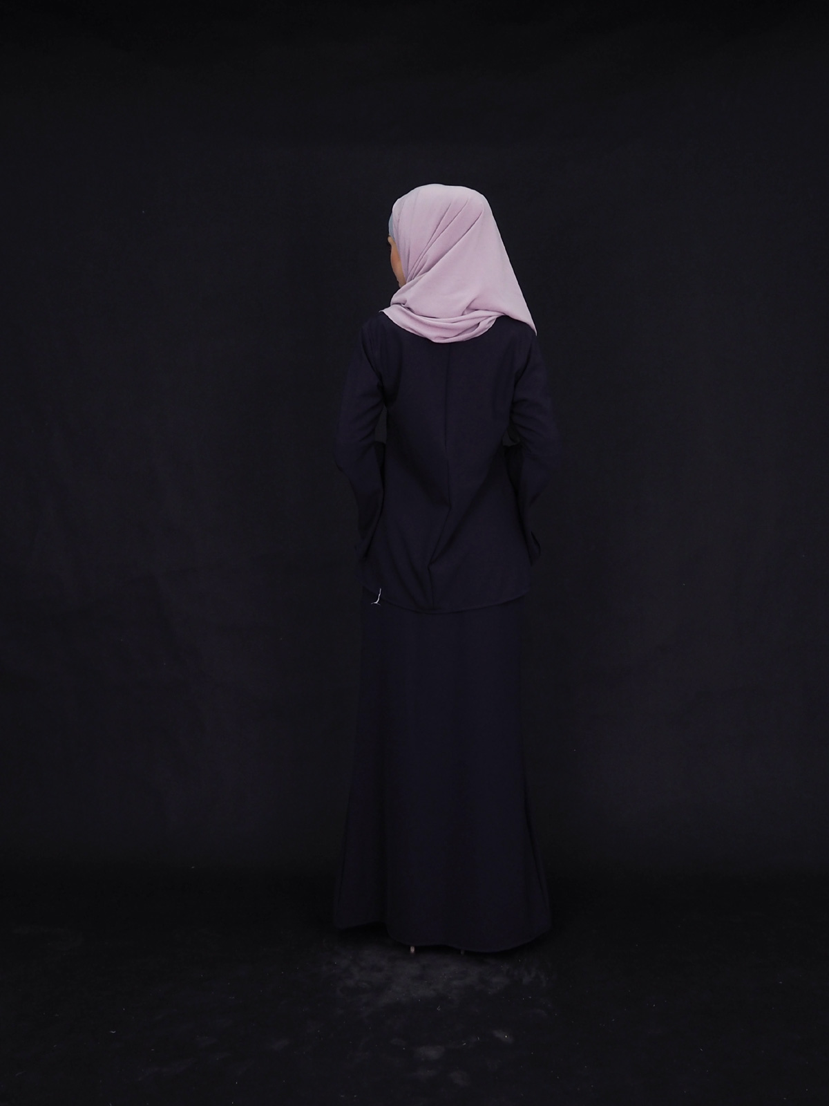 SW4367 Baju Kurung (PLUS SIZE) Dark Blue