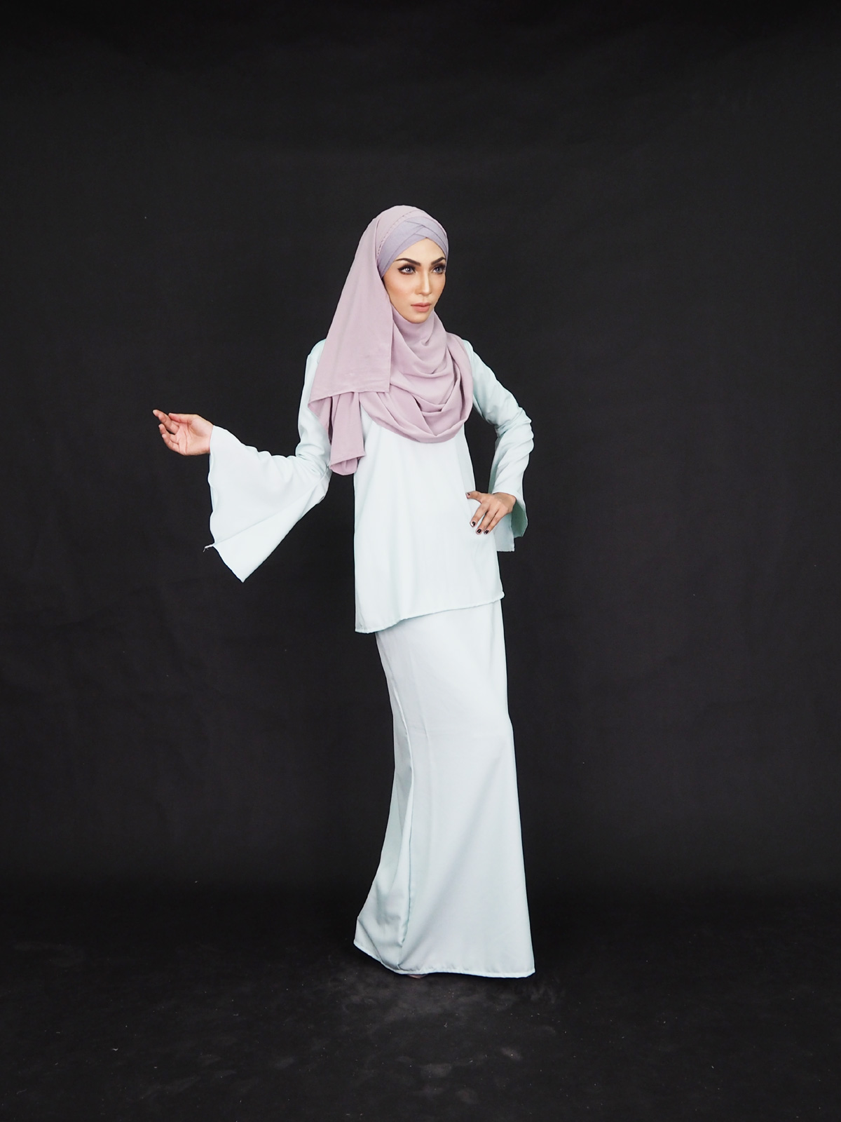SW4367 Baju Kurung (PLUS SIZE) Green