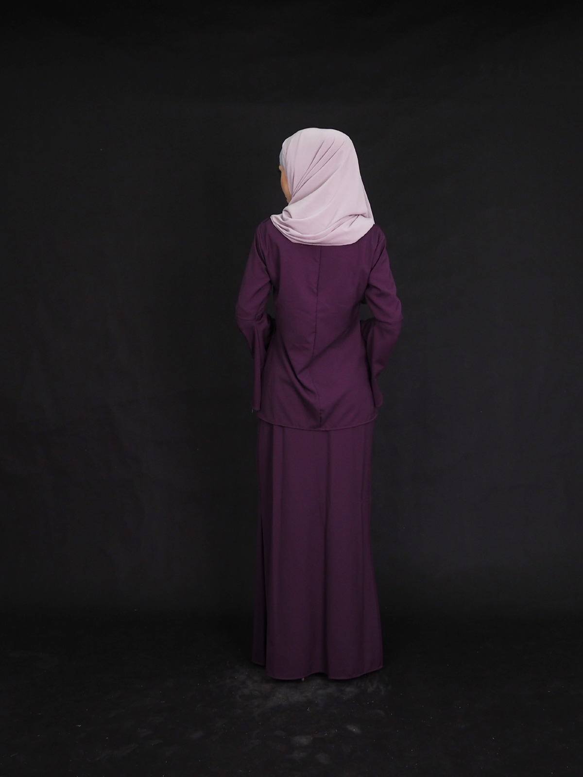 SW4367 Baju Kurung (PLUS SIZE) Purple