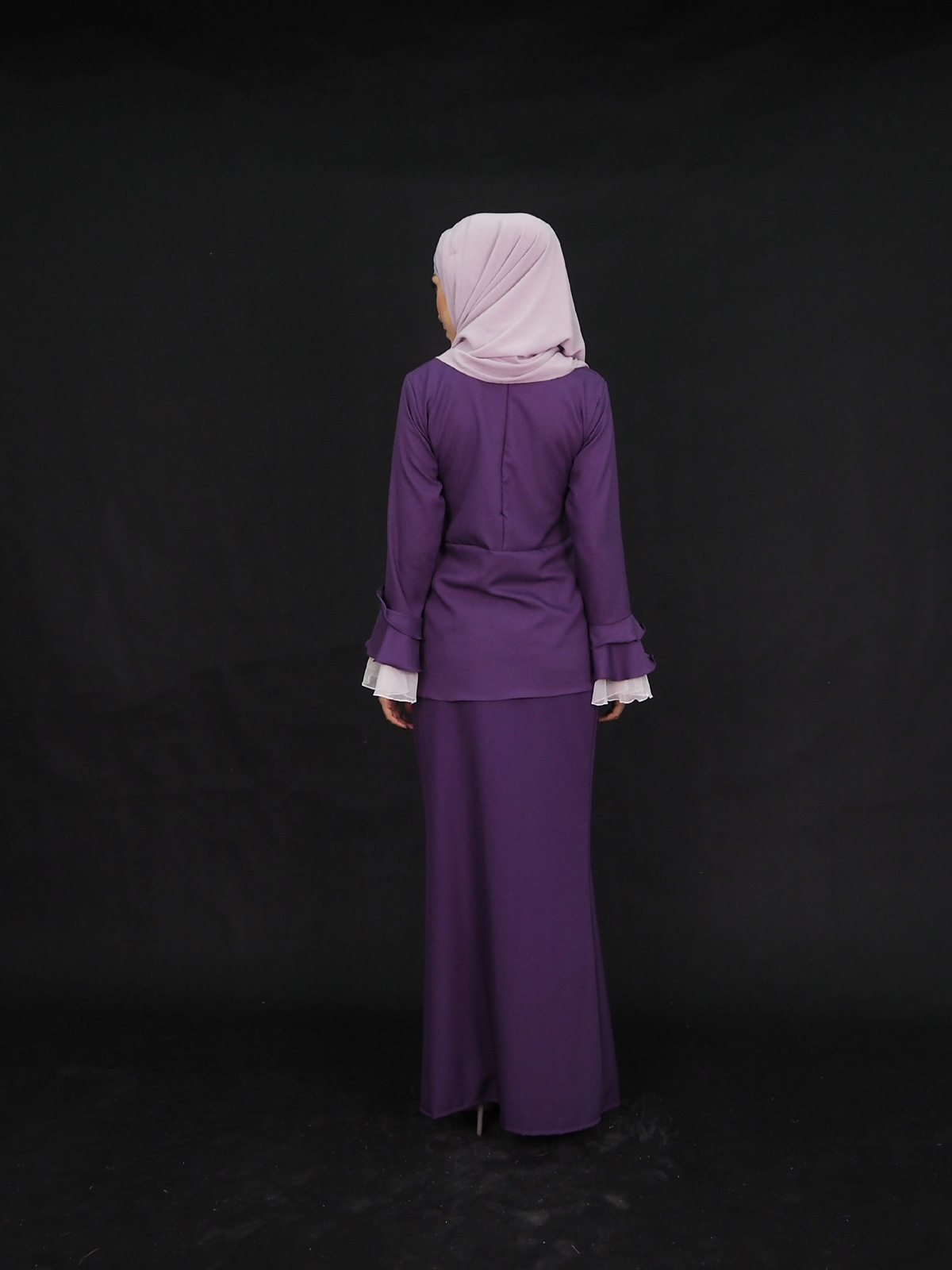 SW4368 Baju Kurung (PLUS SIZE) Purple