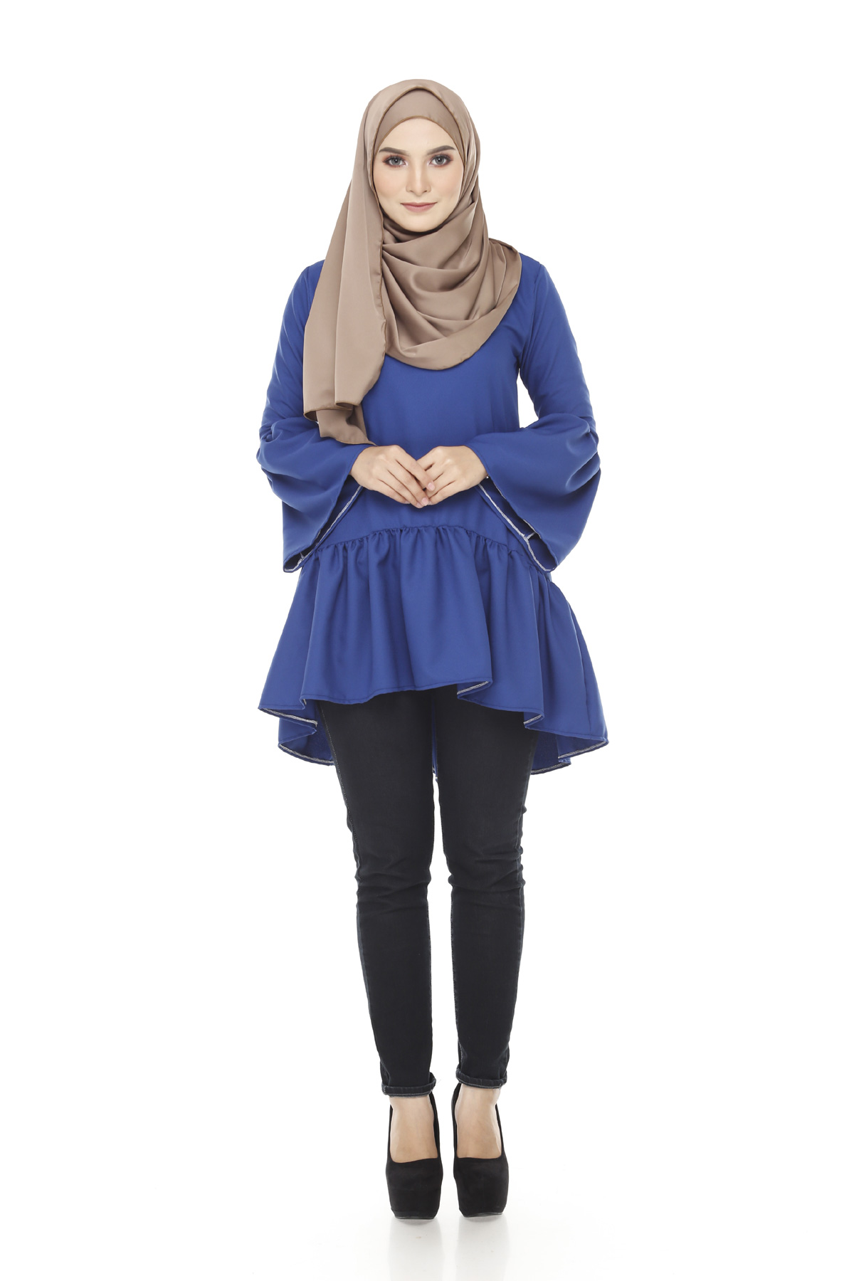 SW4369 Blouse (PLUS SIZE) Dark Blue