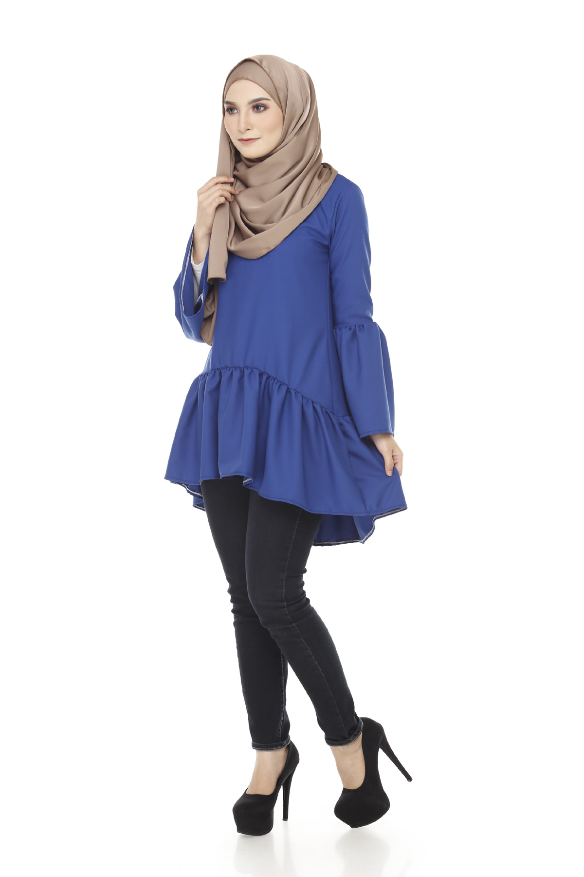 SW4369 Blouse (PLUS SIZE) Dark Blue