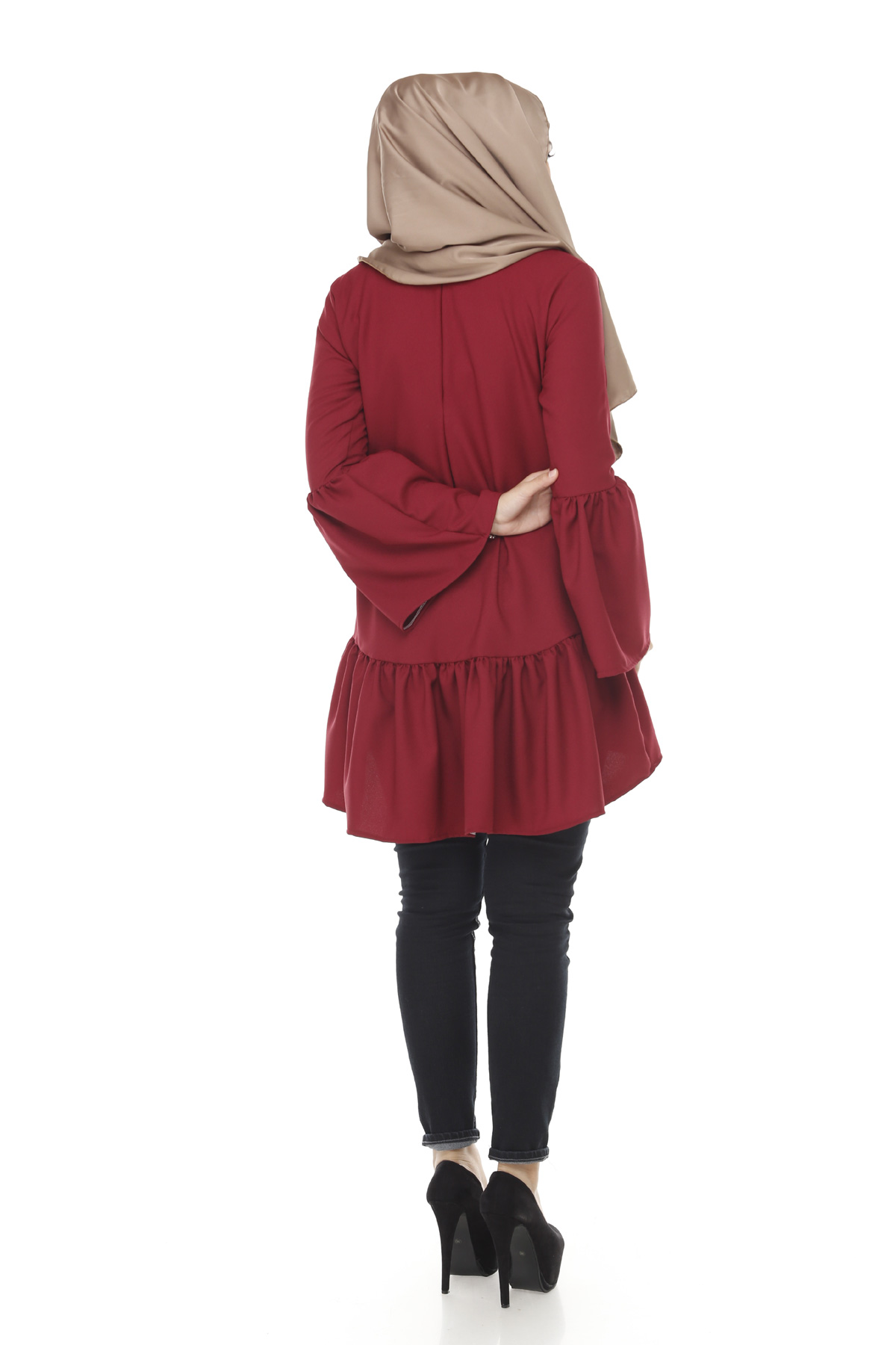 SW4369 Blouse (PLUS SIZE) Maroon