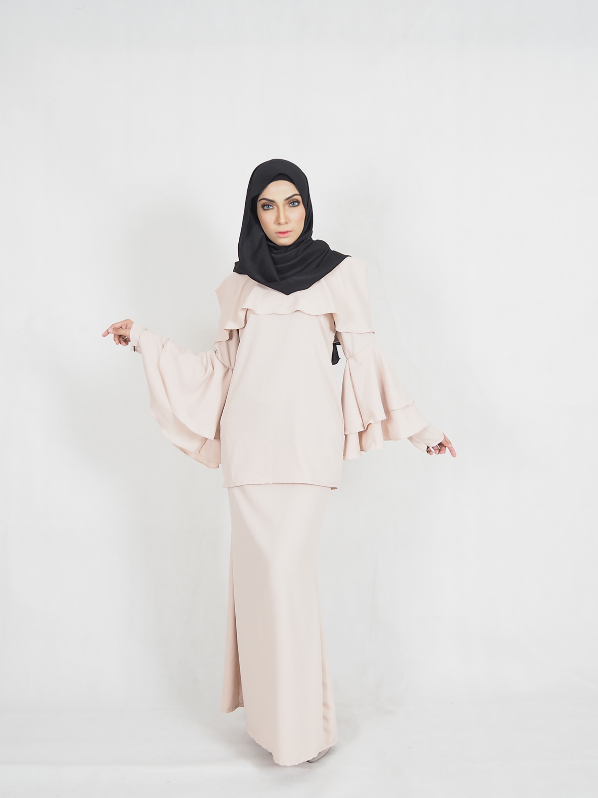 SW4372 Baju Kurung (BREASTFEEDING) Cream