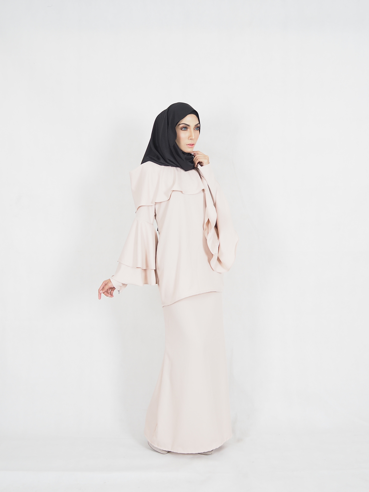 SW4372 Baju Kurung (BREASTFEEDING) Cream