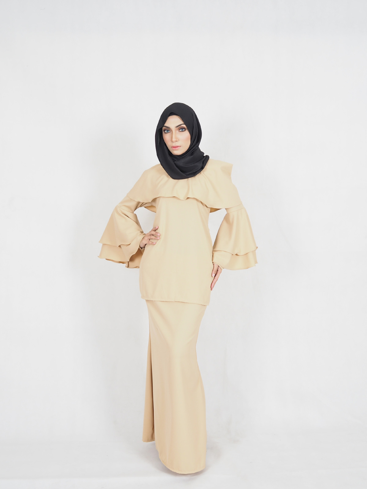 SW4372 Baju Kurung (BREASTFEEDING) Dark Brown