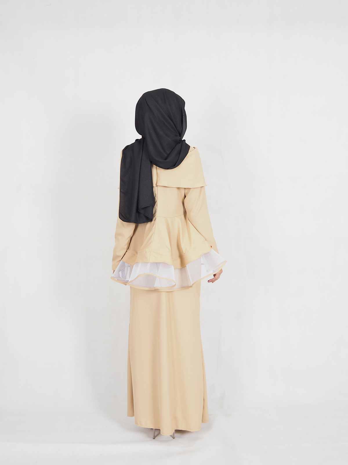 SW4376 Baju Kurung (PLUS SIZE BREASTFEEDING) Dark Brown