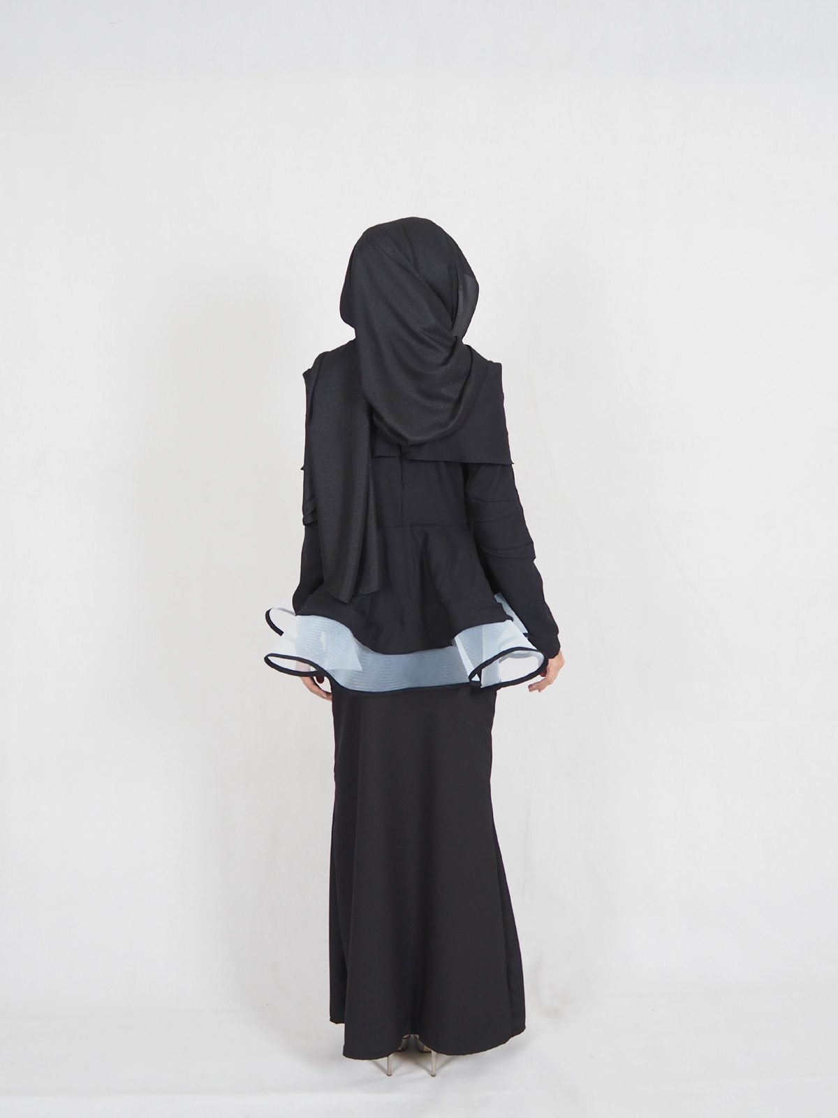 SW4377 Baju Kurung (BREASTFEEDING) Black