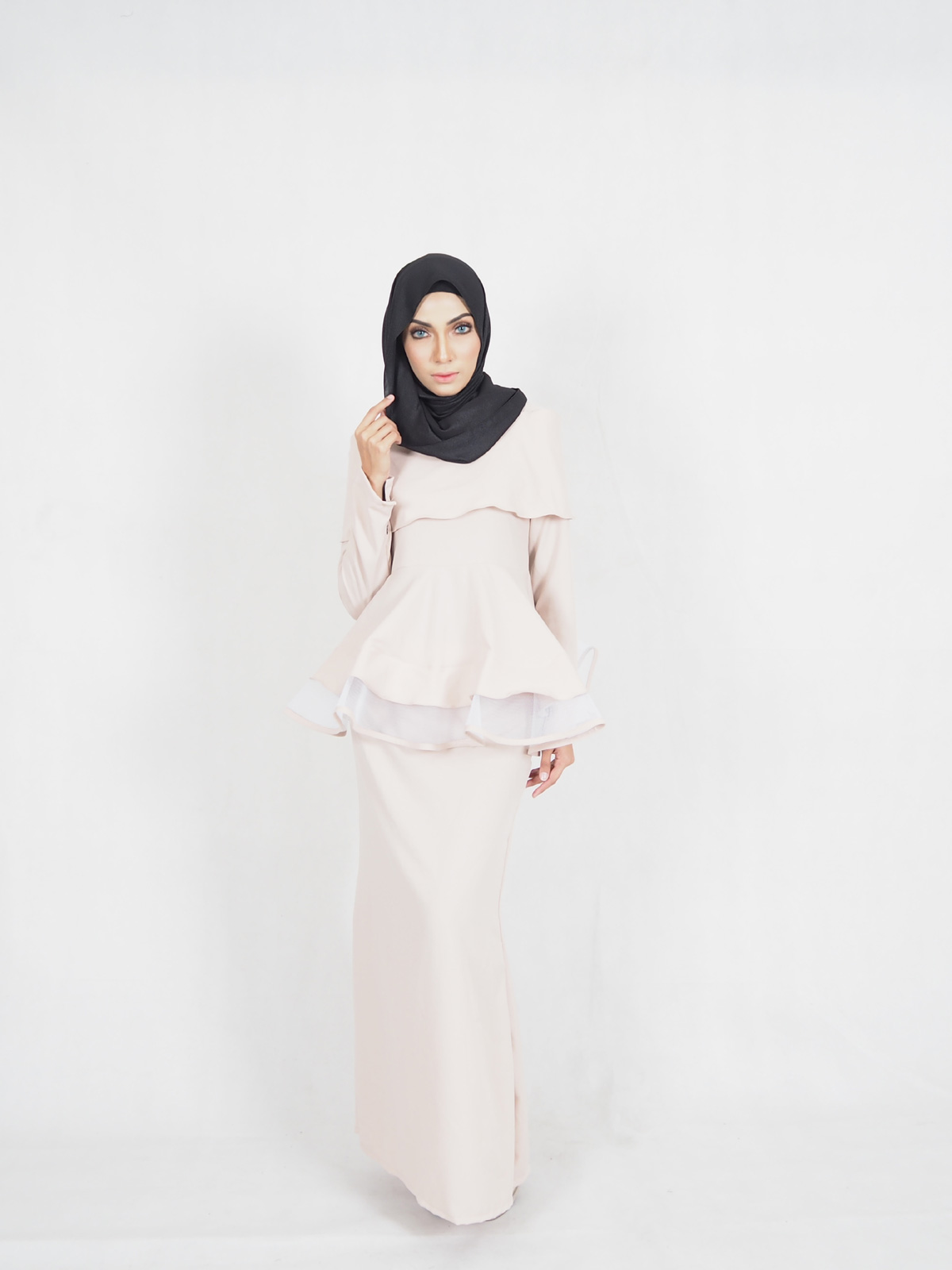 SW4377 Baju Kurung (BREASTFEEDING) Cream