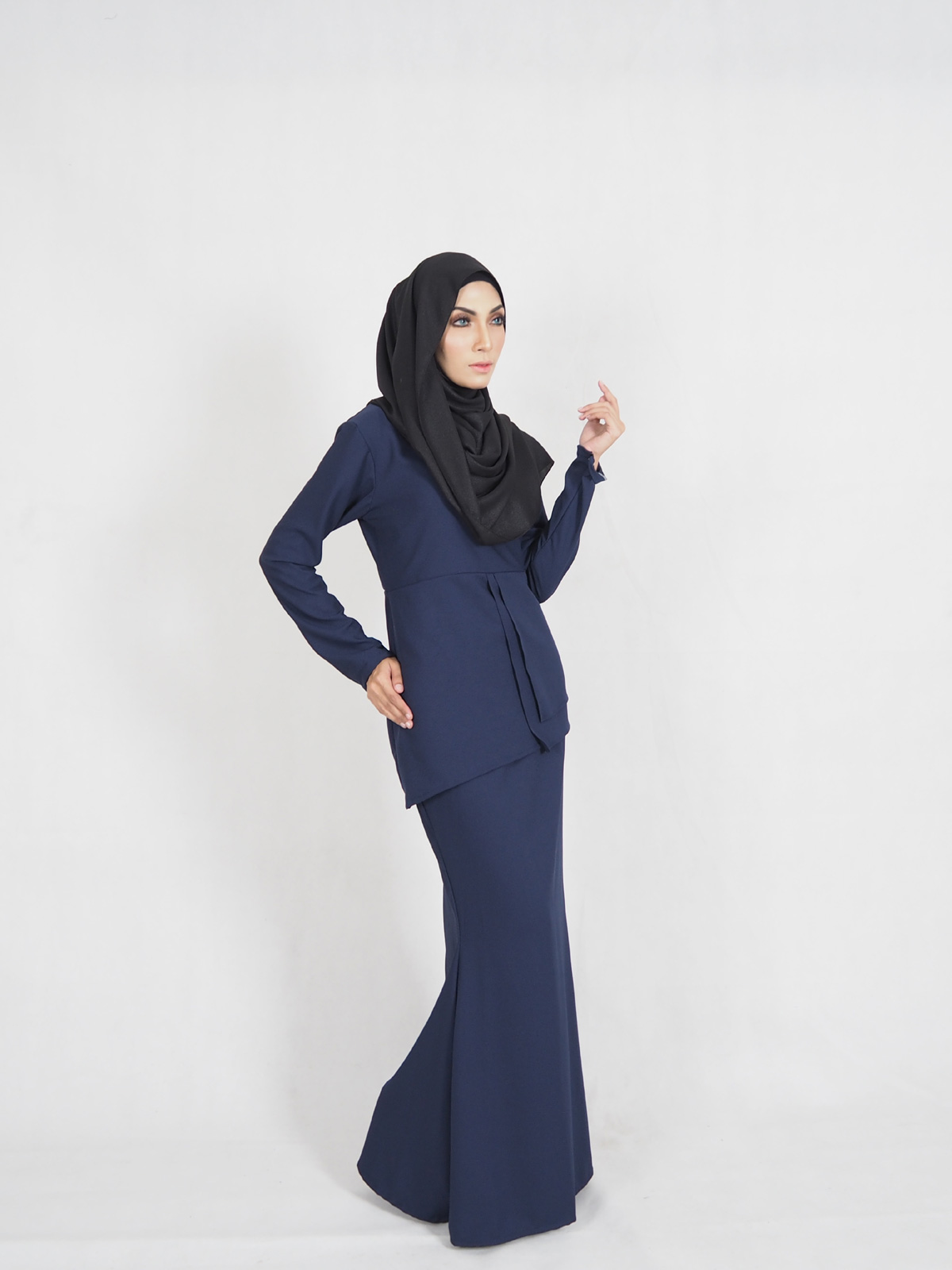 SW4378 Baju Kurung (BREASTFEEDING) Dark Blue