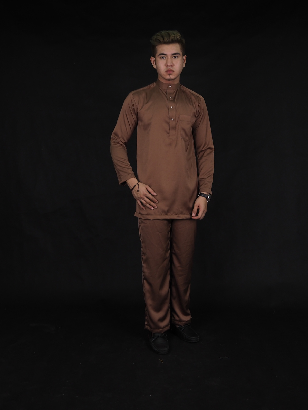SW4381 Top+Pant (PLUS SIZE MEN) Brown