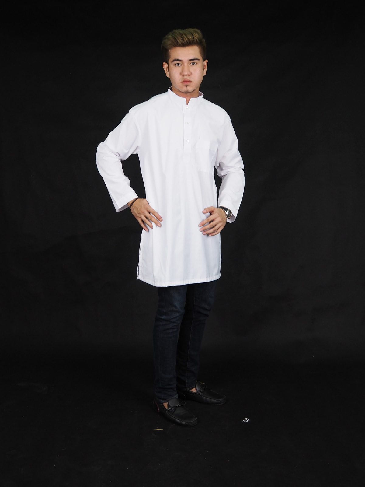 SW4383 Kurta cotton (PLUS SIZE MEN) White