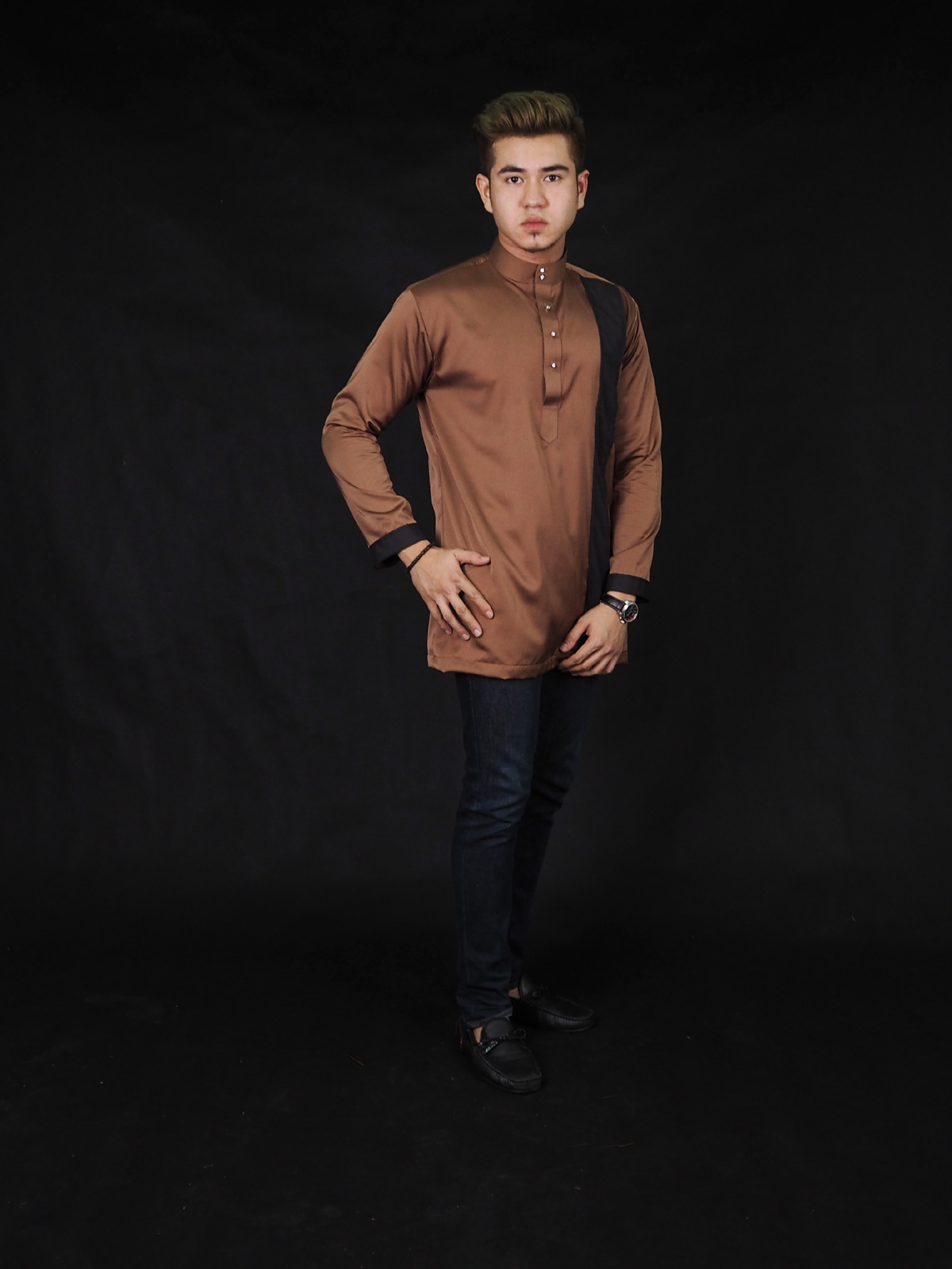 SW4386 Kurta (PLUS SIZE MEN) Brown