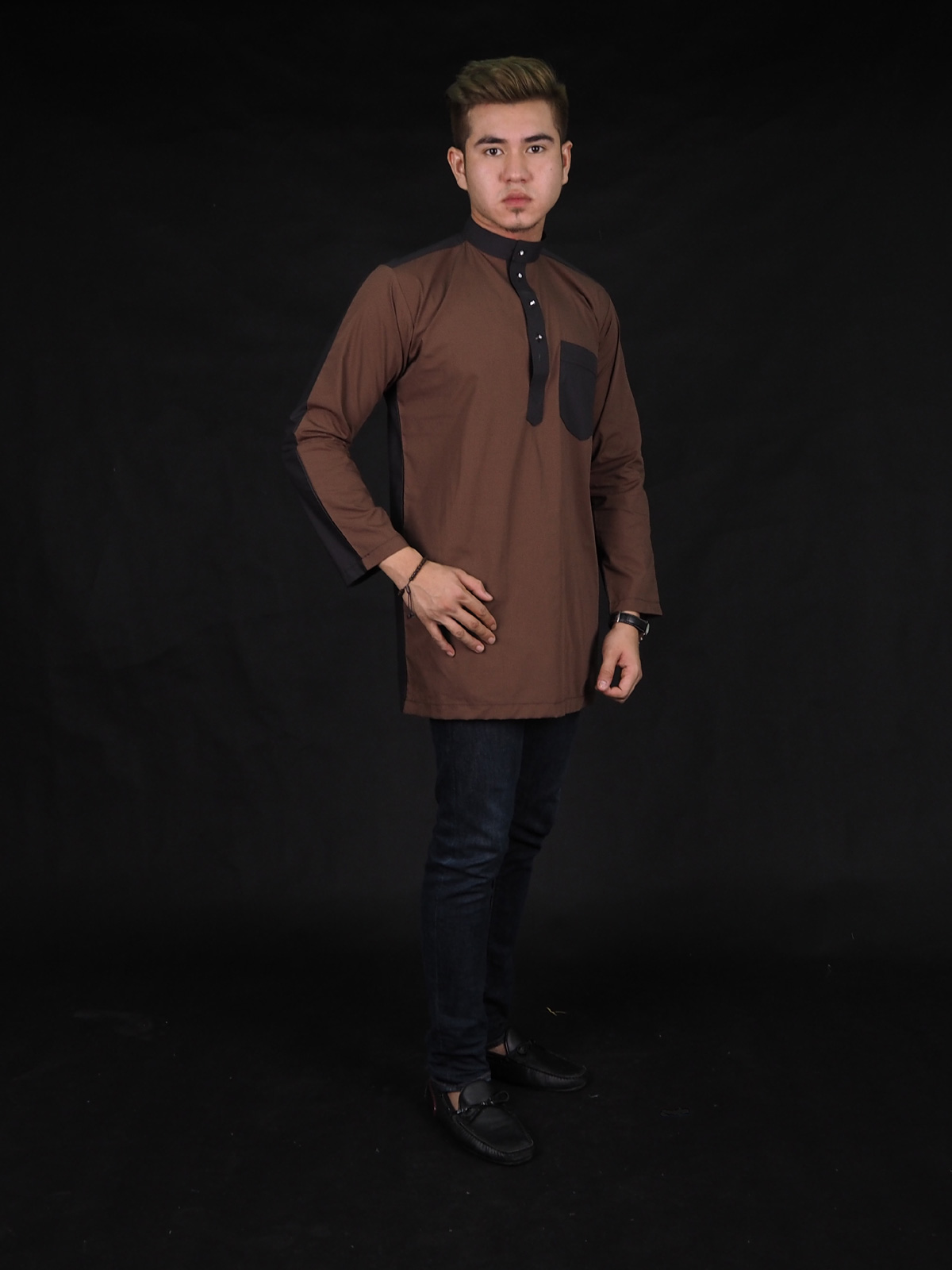 SW4387 Kurta (PLUS SIZE MEN) Brown