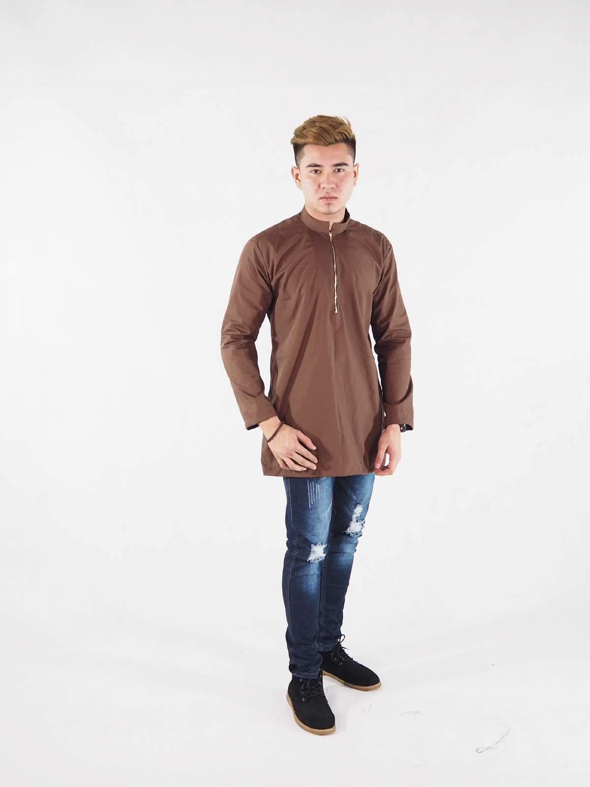 SW4388 Kurta (PLUS SIZE) Brown