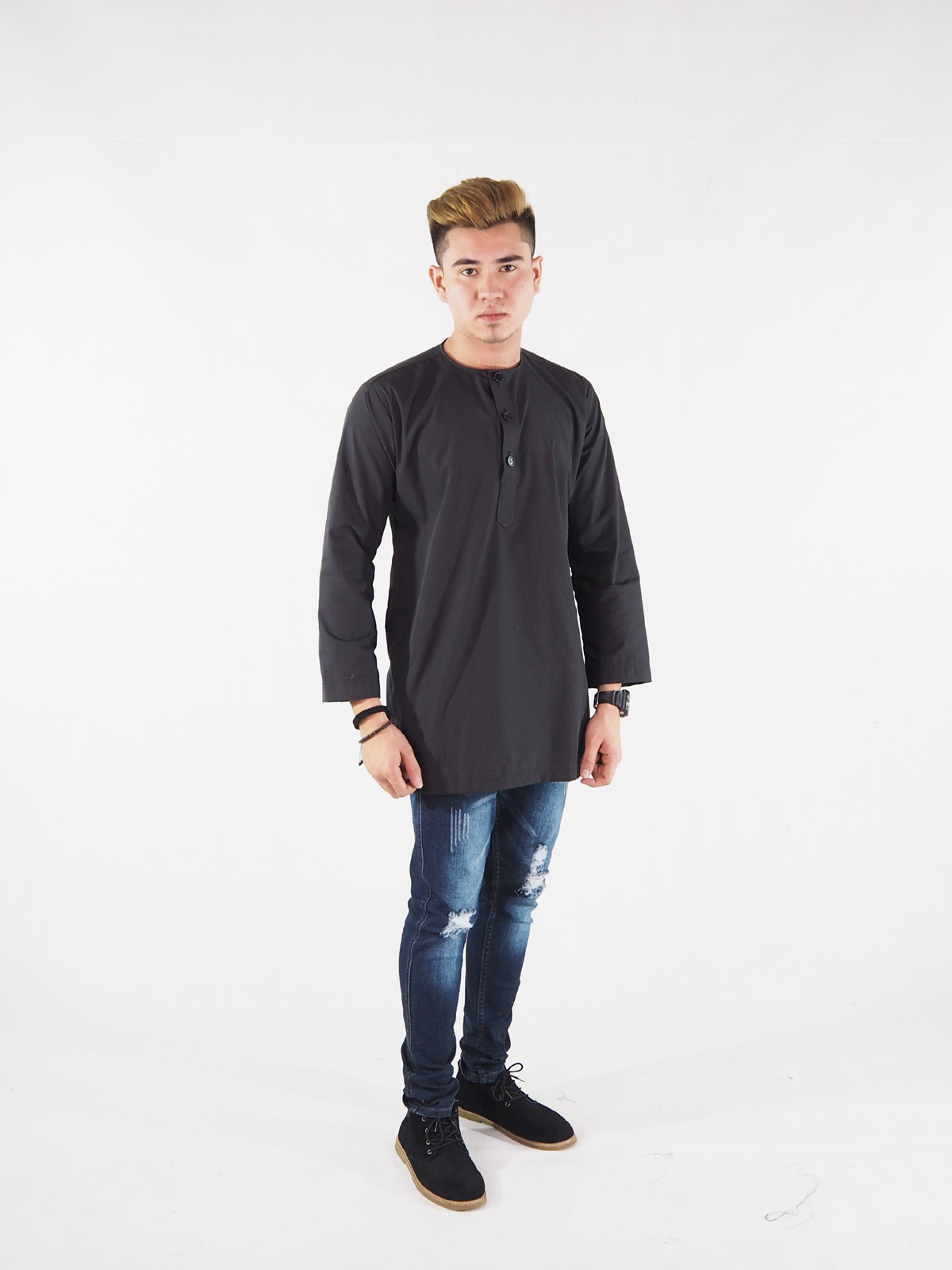 SW4389 Kurta (PLUS SIZE) Black