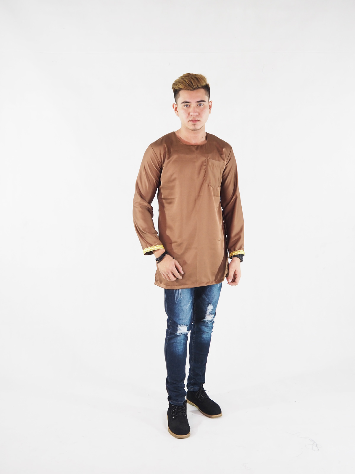 SW4390 Kurta (PLUS SIZE) Brown