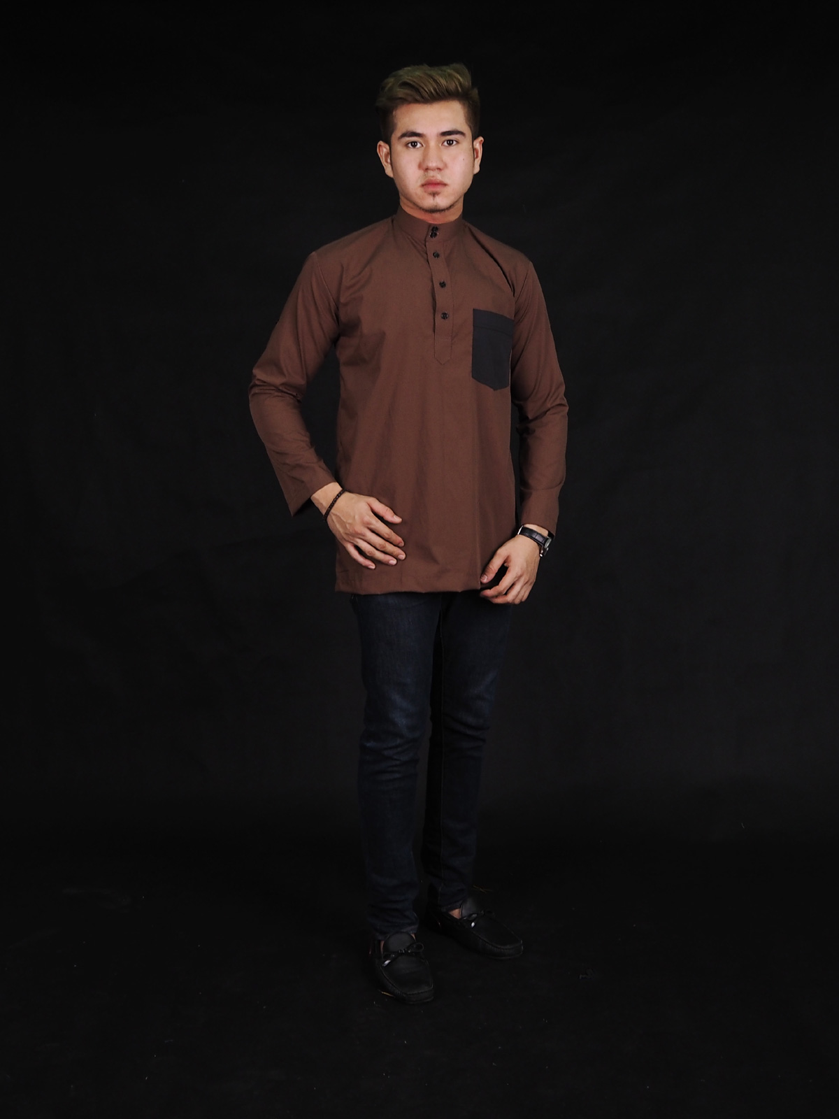 SW4391 Kurta (PLUS SIZE MEN) Brown