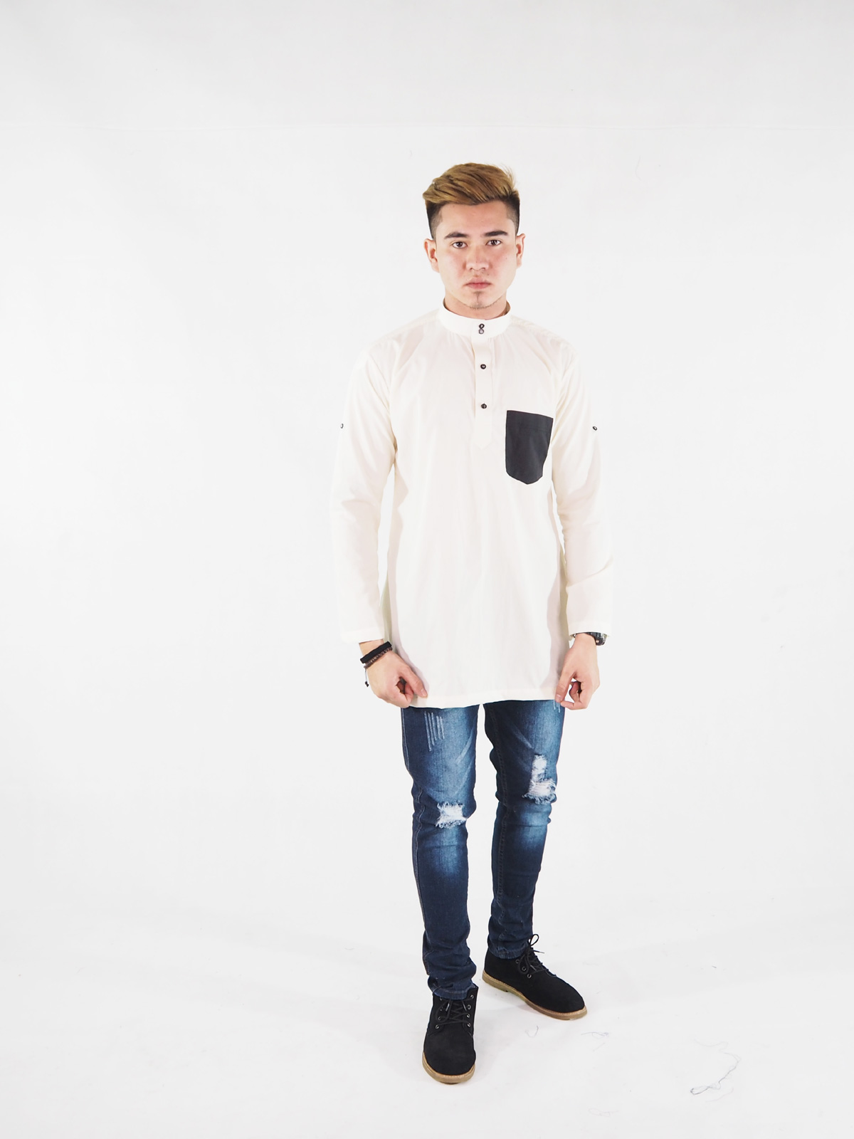 SW4391 Kurta (PLUS SIZE MEN) Cream