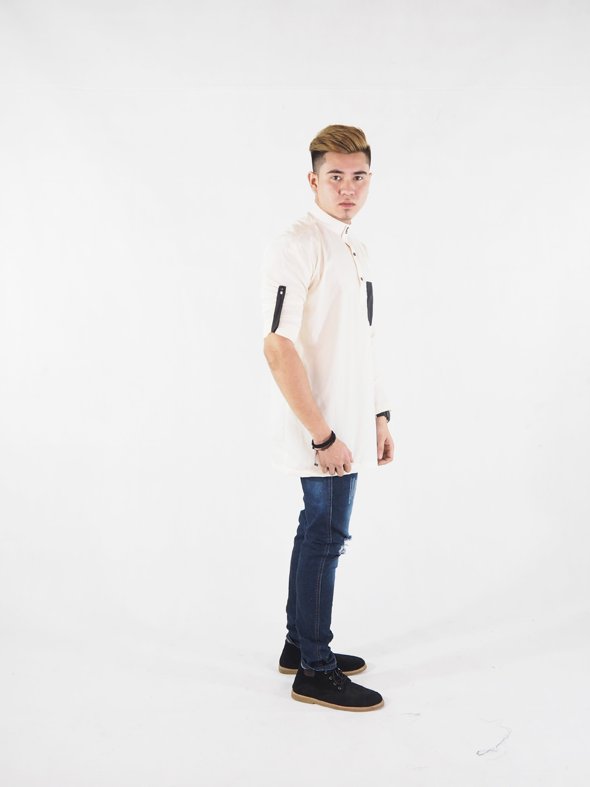 SW4391 Kurta (PLUS SIZE MEN) Cream
