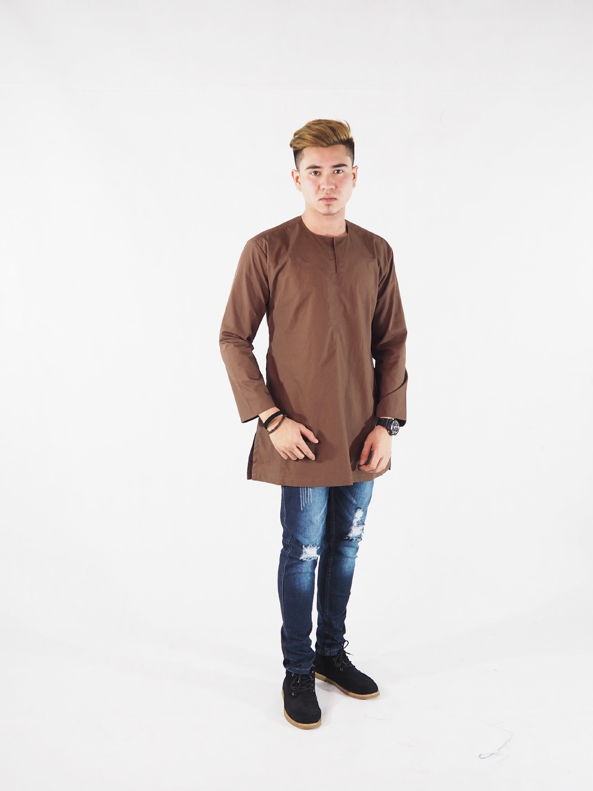 SW4394 Kurta (PLUS SIZE) Brown