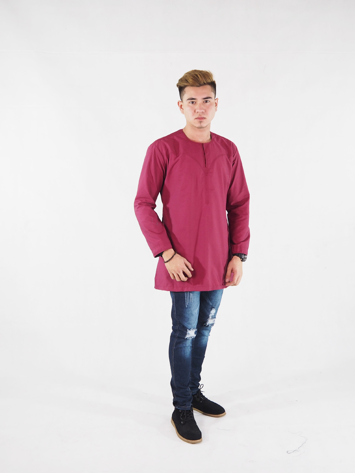 SW4394 Kurta (PLUS SIZE) Maroon