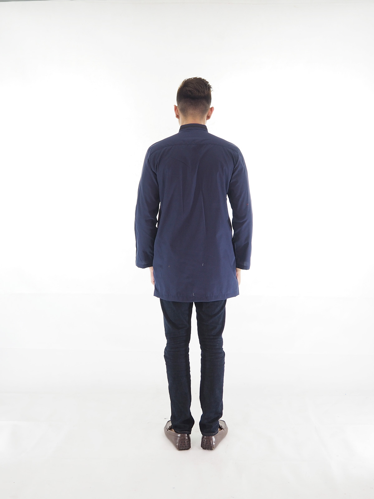 SW4397 Men Kurta (PLUS SIZE) Dark Blue