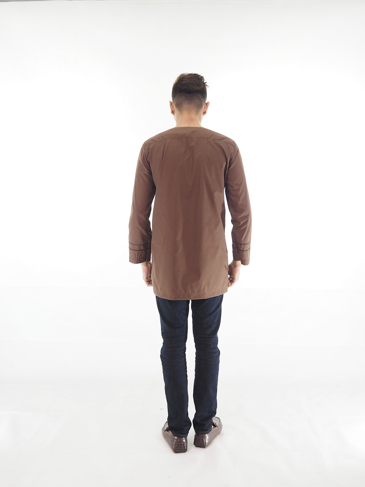 SW4398 Kurta Men(PLUS SIZE) Brown
